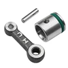 Aluminum Piston Connecting Rod with Washer + Pin Assembly for Type 26 Aluminum Electric Hammer Impact Drill Install 2