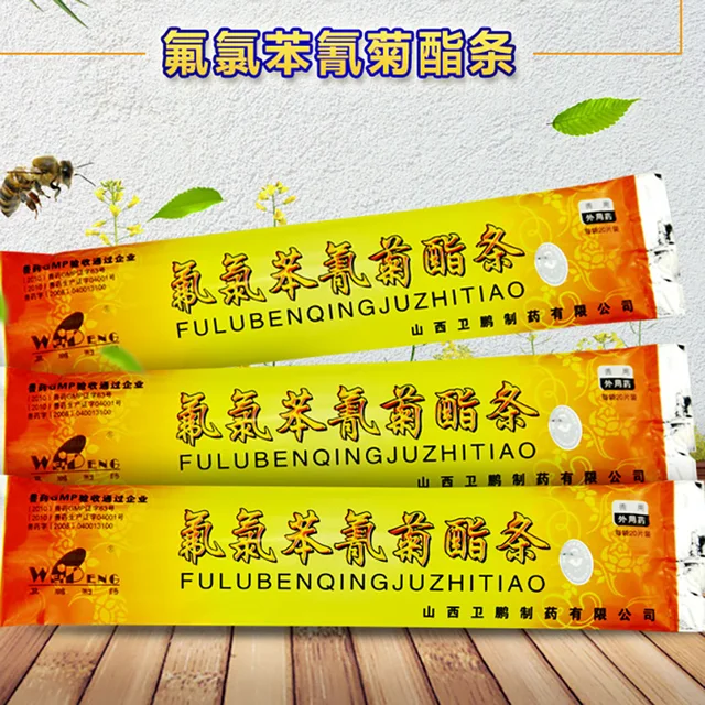 1 Zsákok 20 Szalagos Flumetrin Méhkatka Medecine Varroa Atkák Kontroll A Bee Farms -Ban Méhész Felhasználói Gyógyszerek - Image 6