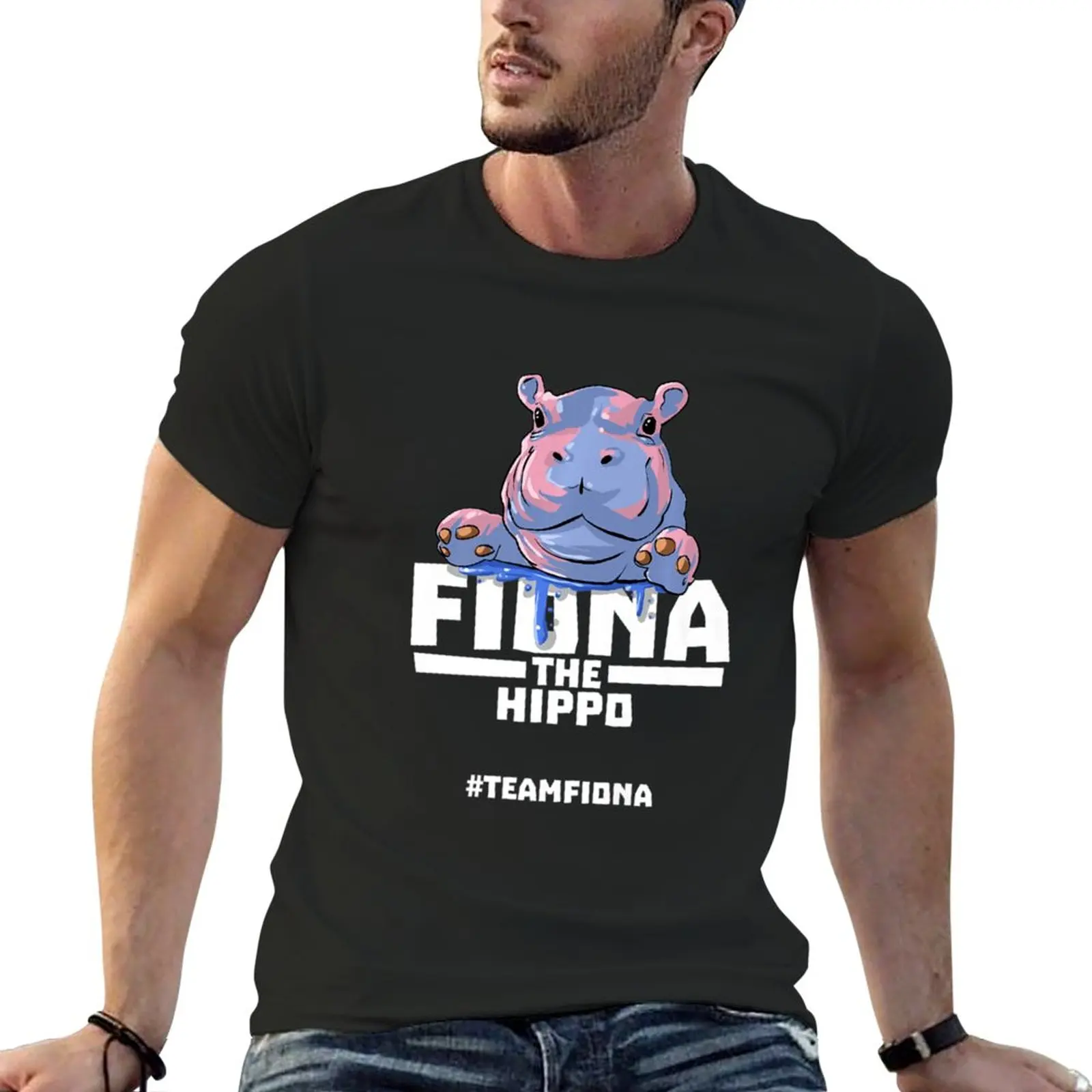 Fiona The Hippo # Teamfiona Cute Preemie T-Shirt Ragazzi Magliette Tee Shirt T-Shirt Da Uomo