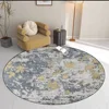Modern Abstract Decoration Round Carpet Living Room Sofa Area Rugs Home Light Luxury Floor Mat Room Decor Soft Carpet Washable 4