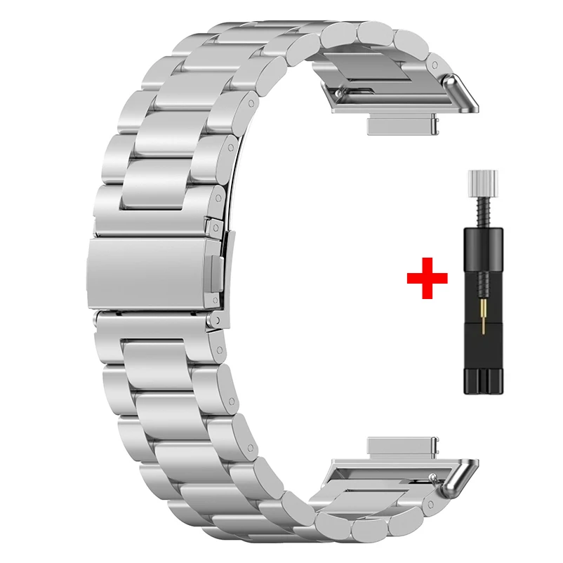 Stainless Steel Smartwatch Strap - Premium Metal Wristband Replacement