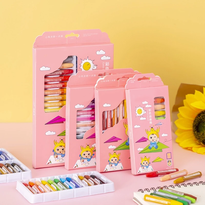 Art Oil Pastels Crayons Pens Non Toxic Washable for Beginner Kid Adult Art Painting Coloring Books Birthday Card Making