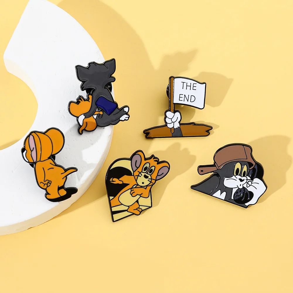 Cartoon Lovely Tom And Jerry Smalto Pins Collection Regali