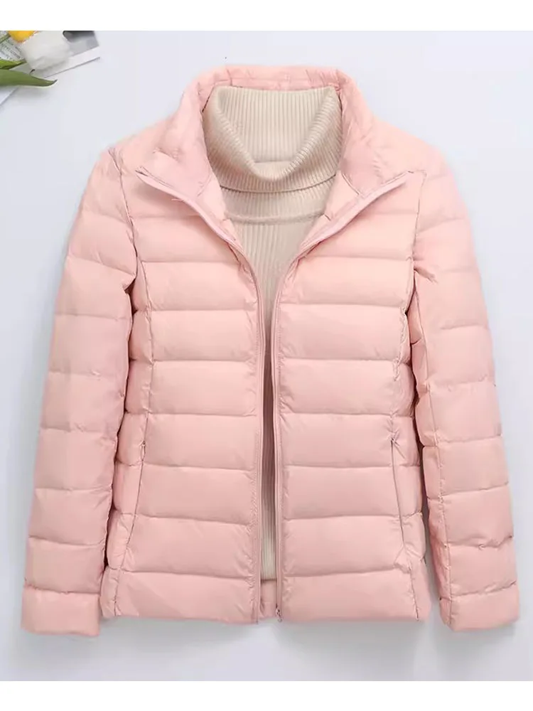 

Women Winter Coat 2023 New Ultralight Duck Down Jackets Portable Female Puffer Parkas Windproof Feather Coat for Women Outerwear