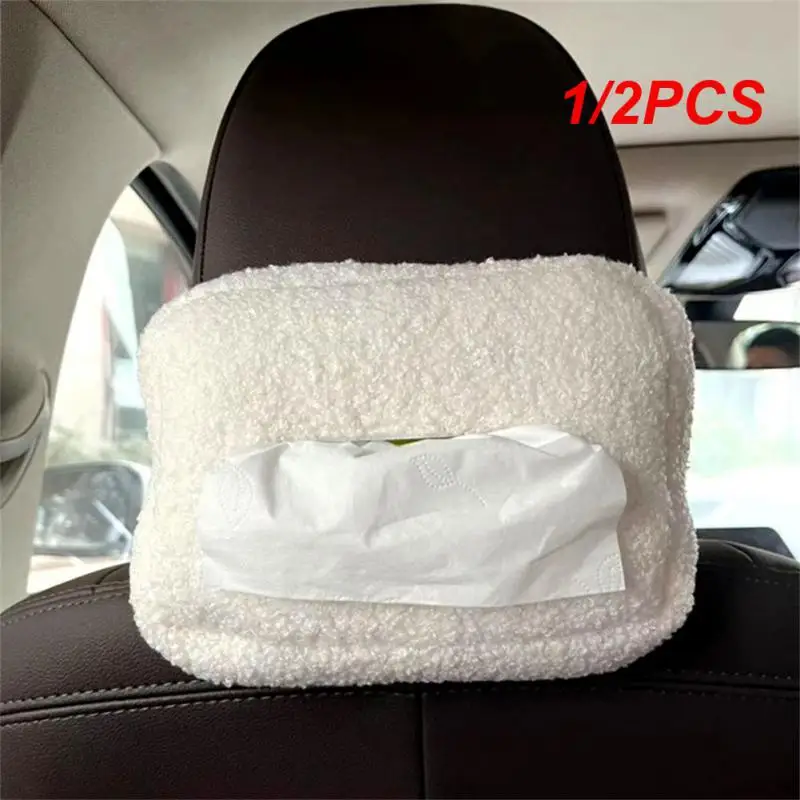 

Cute Cartoon Car Tissue Box Plush Napkin Holder Universal Auto Home Room Paper Case Animal Paper Box Decoration Bracket