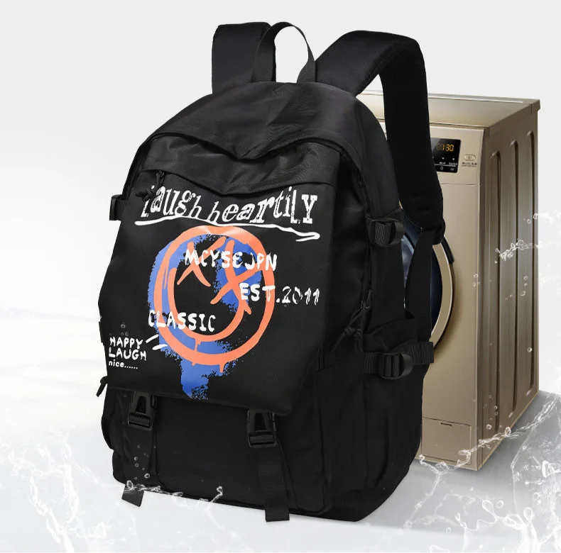 Neue koreanische Version des modischen Computer-Mittelschülers, großer, lächelnder Rucksack für Männer und_voghion.com