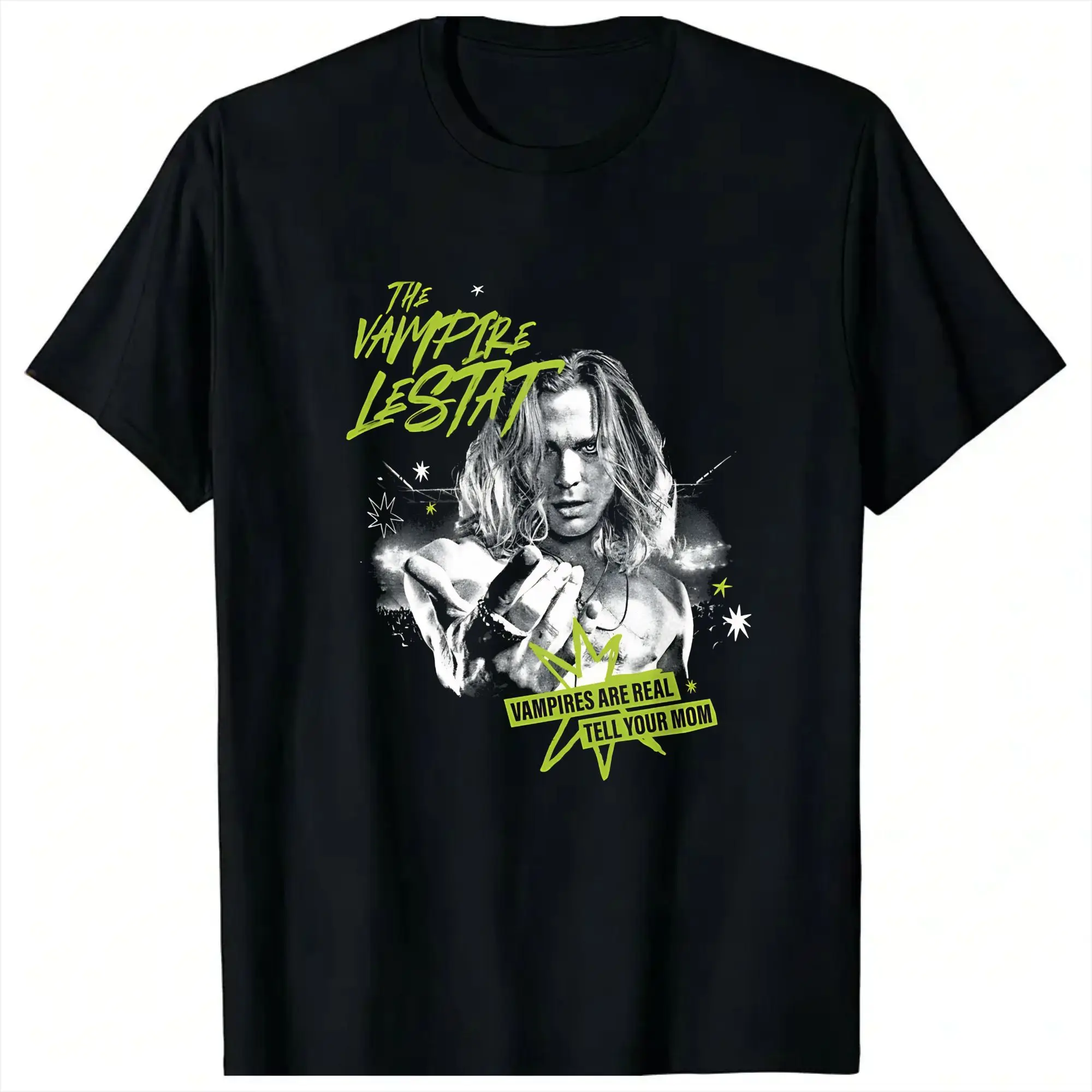 The Vampire Lestat Tour Merch Portrait Vampires Are Real Tell Your Mom T-Shirt für Herren, Sommer-Kurzarmkleidung