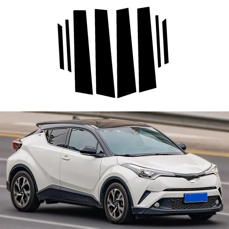 

8 шт., автомобильные наклейки для Toyota C-HR 2016 2017 2018 2019 2020 2021