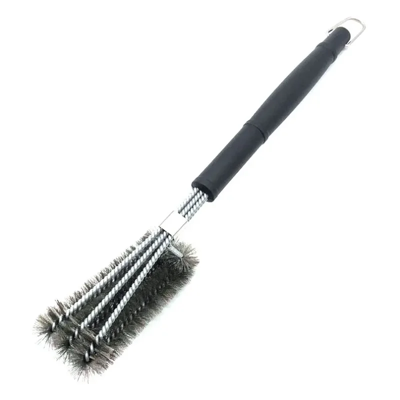 Grill Cleaning Brush BBQ Tool Grill Brush 3 Stainless Steel Brushes In 1 Bbq Accessories Best Cleaner Barbecue