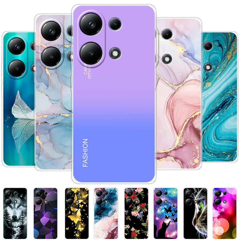 Per Xiaomi Poco M6 Pro Custodie Per Xiaomi Poco M6 Fashion Clear Protect Custodia Morbida In Silicone Funda O Xiaomi Poco M6 Pro Coque