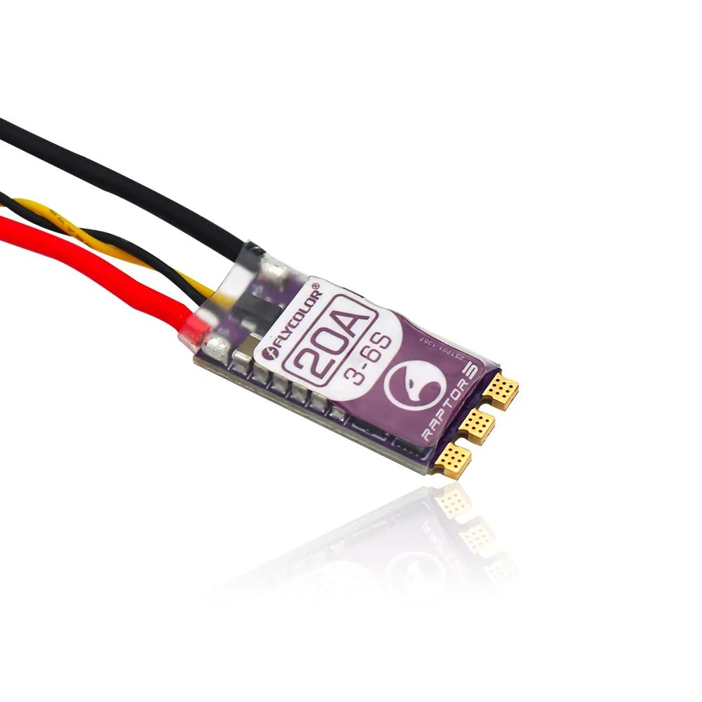 

FLYCOLOR Raptor5 32Bit G701 PWM 128K Brushless ESC Single 20A 35A 45A 50A Dshot Proshot 3-6S for FPV Freestyle Drones