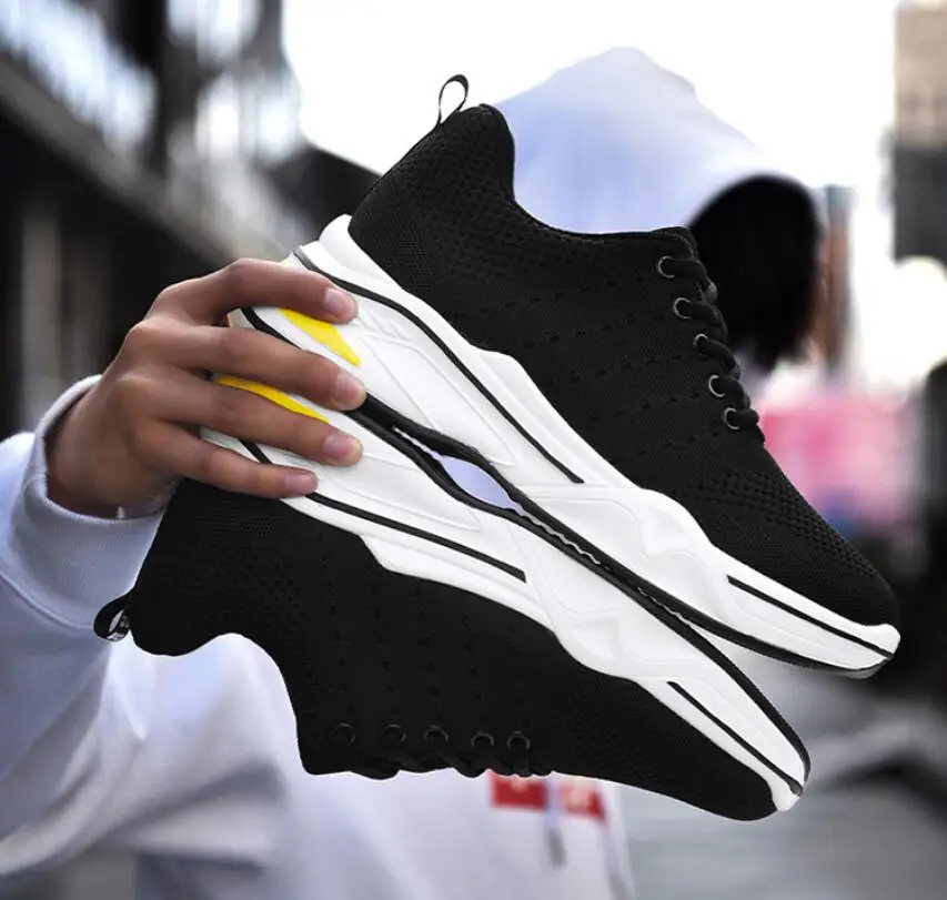 Modische Sneaker Mit Höhenverstellung 8cm Herren Freizeitschuhe_voghion.com