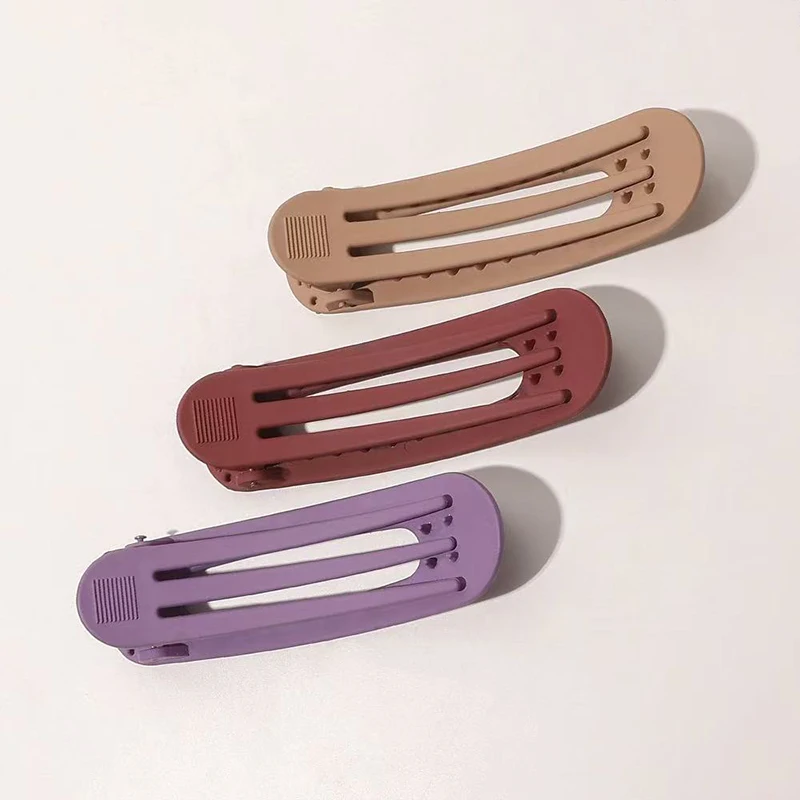 Koreanische Matt Große Haar Clips Für Frauen Mädchen Haar Zubehör Mode Farbe Solide Acryl Haarnadeln Gezahnt Nicht-slip BB haarspange – Detail 6