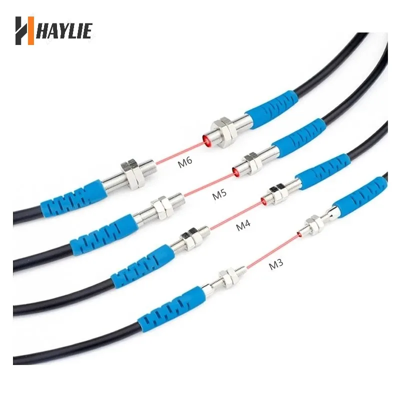 

Good Quality M3 M4 M5 M6 M8 Mini Thru Beam Sensor Visible Light Laser Photoelectric Switch 20m NPN PNP NO NC with CE