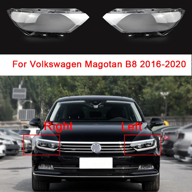 

Для Volkswagen Magotan B8 2016 2017 2018 2019 2020 Автомобильная передняя фара налобный фонарь крышка объектива прозрачный абажур оболочка Крышка