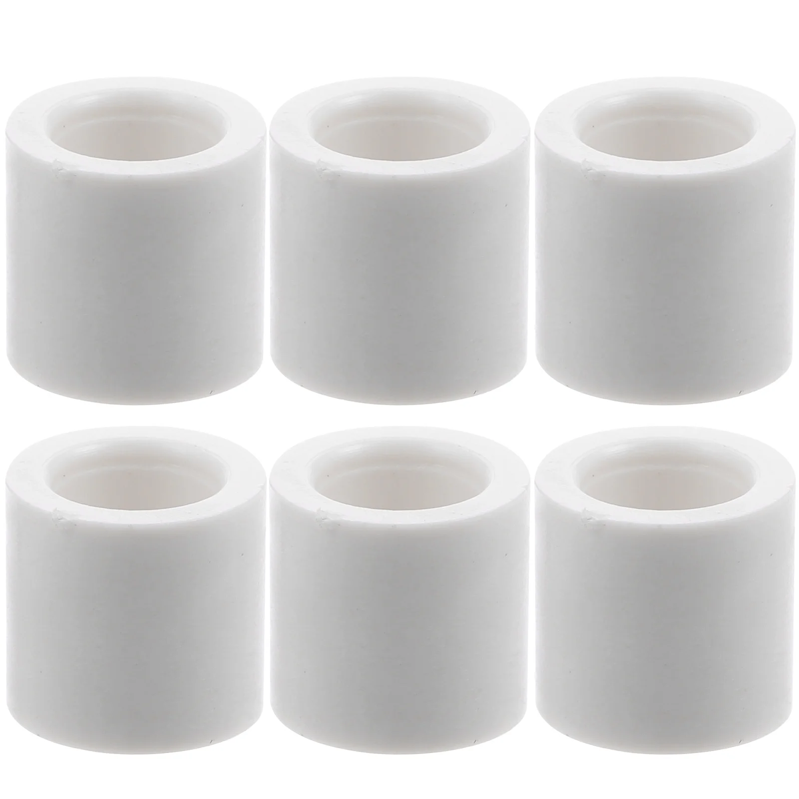 

6 Pcs Pool Cue Billiard Cue Protective Pool Tips Supplies Stick for Snooker Replace Repair Kit Plastic Accessory
