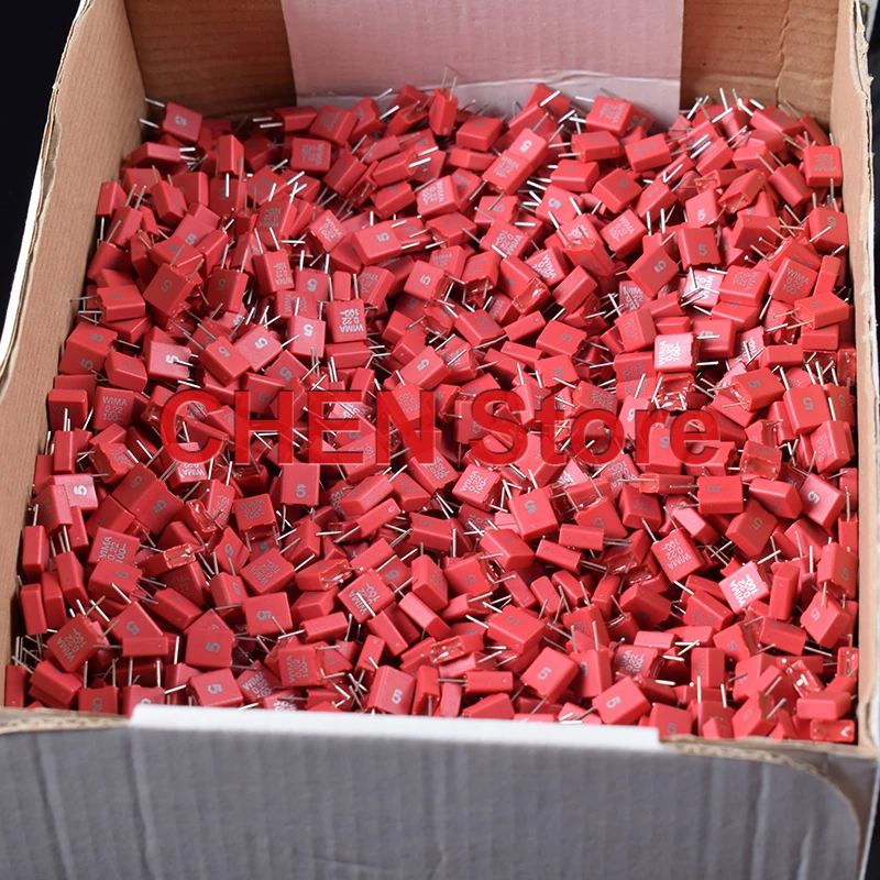 1PCS WIMA MKS2 5MM Film capacitor Hi-Fi Audio 0.1UF 1NF 0.01UF 1UF 1.5UF 10UF 22NF 2200PF 0.22UF 2.2UF 50V 63V 100V P5 audio electrolytic capacitor