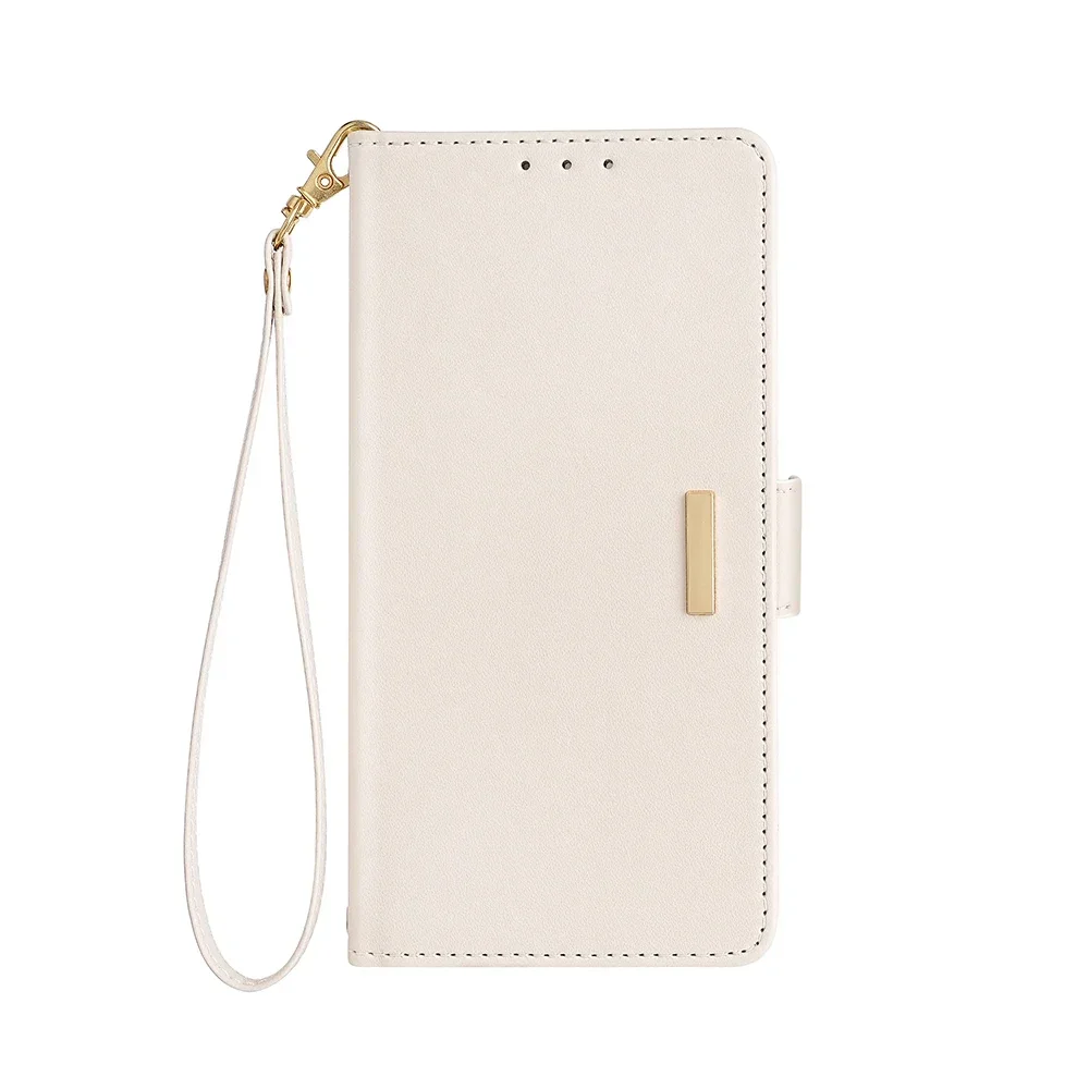 Elegant Leather Flip Cover with Magnet Buckle and RFID Protection