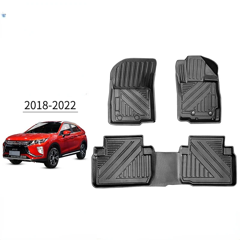 

3D ТПЭ RHD напольный автомобильный коврик для Mitsubishi Eclipse Cross 2018-2022 автомобильный напольный коврик подножка коврик полный комплект