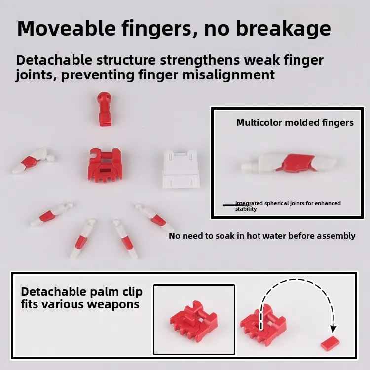 Dalin MG Upaded Version 30 Liters Red And Blue Heretic Card Sand High ade Robot Model Hand Modin Parts