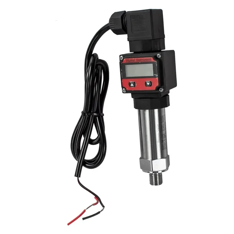 Pressure Sensor Pressure Transmitter LCD Display 4 to 20mA Two Wires 16bar Liquid Oil Air Water Pressure Transducer G1/4 Sensor 24VDC