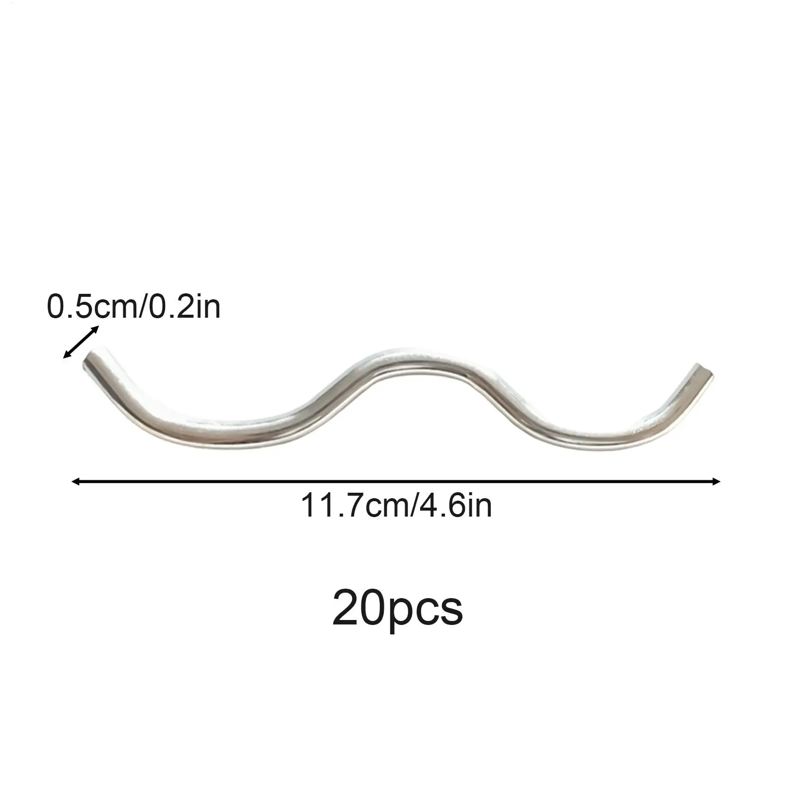 W자형 트램펄린 버클 20개 고강도 11.7cm 트램펄린 안전 버클 야외 정원 뒷마당용