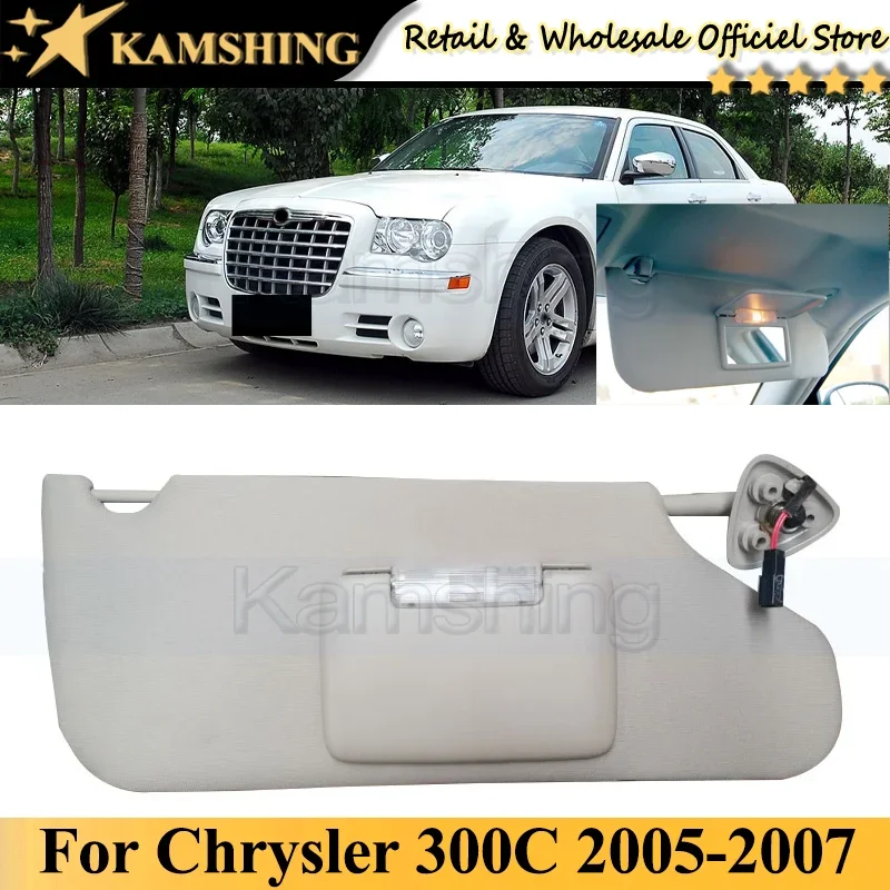 

Солнцезащитный козырек Kamshing для Chrysler 300C 2005-2007, внутренний козырек с зеркальсветильник кой