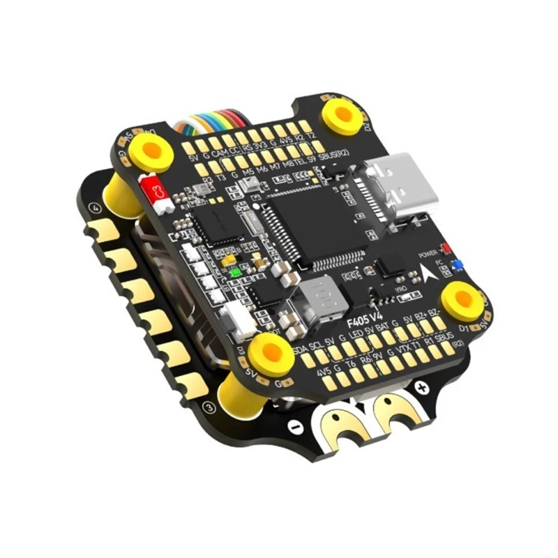 Fc&Esc Stack Drones Control F405 V4 60A ESC Board Stack with Wireless Configuration and Blackboxes Data Storage