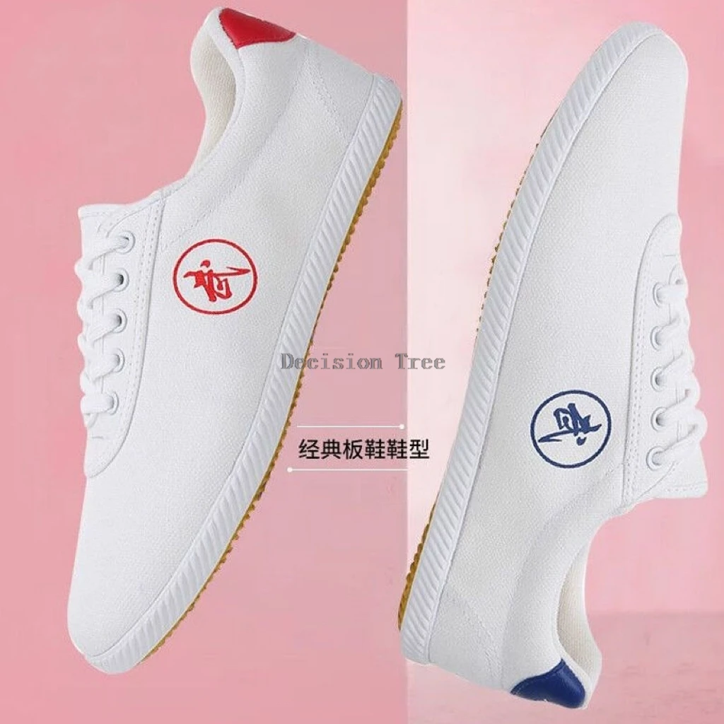 new comfortable cow muscle sole wushu shoes chinese tai chi wing chun kungfu martial art sneaker unisex classic skate shoes