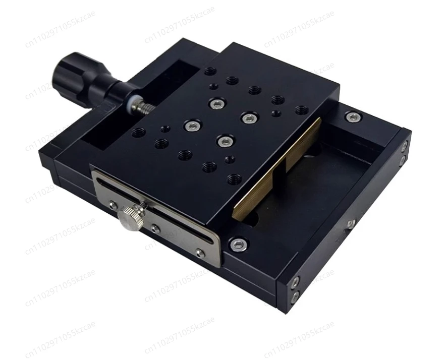 수동 X축 슬라이딩 테이블 PT-SD102P, 잠금장치가 있는 50mm 정밀 변위 테이블