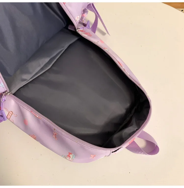 Hello Kitty Fashion Backpack Junior High School High School Campus Backpack Cute School Bag Casual Large Capacity Bag Women