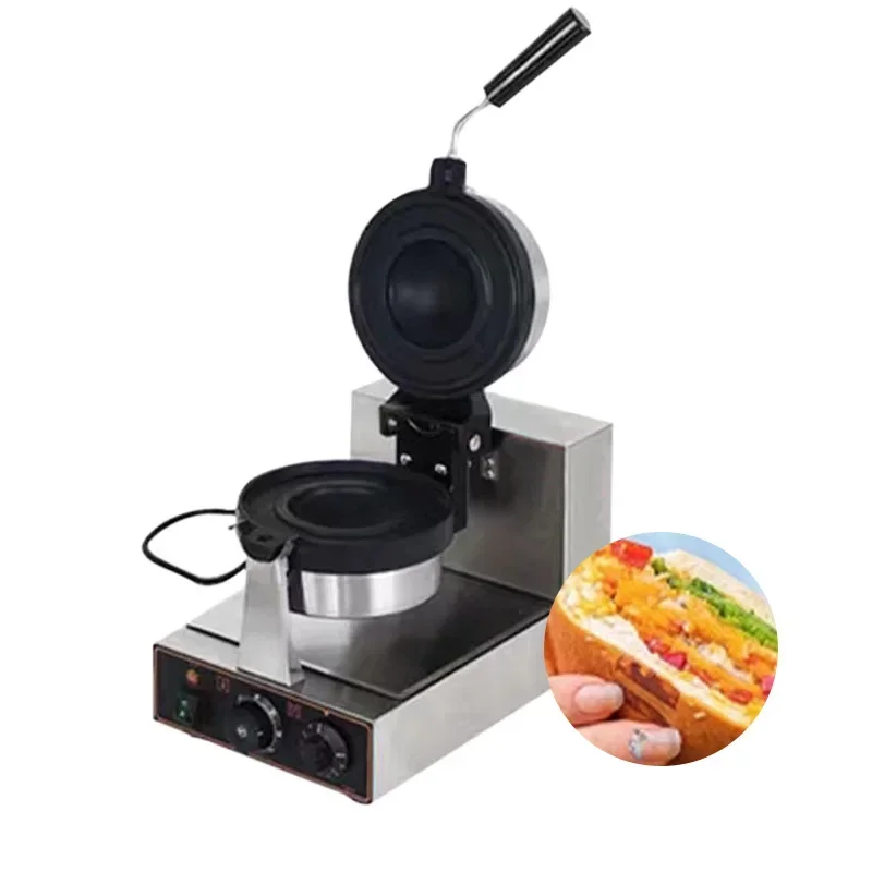 Hamburger Waffle Maker Ice Cream Hamburger Sandwich Panini Cake Waffle Fabricating Machine