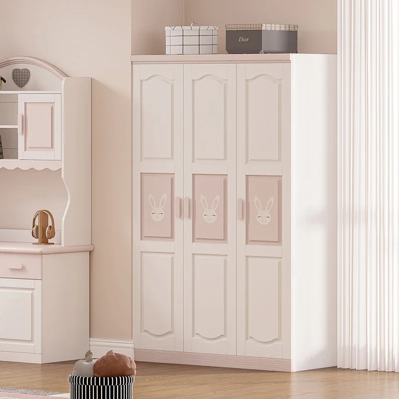 Kids Wardrobes Closet Organizer Bedroom Display Hangers Storage Cabinet Dressers Corner Penderie Enfant Room Furniture CY50CW