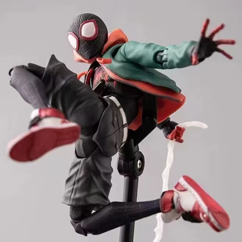 

Marvel Sentinel Action Miles Morales Figure Spiderman Model Spider-Man Into the Spider Verse Peter Miles Figurine Anime Toys