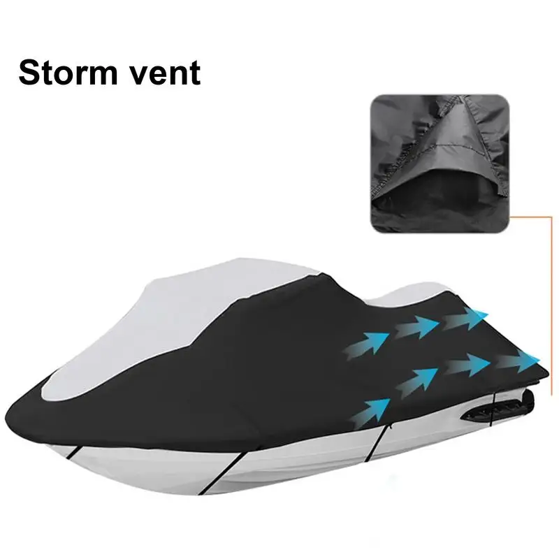 Motorboat Cover Protective Motorboat Waterproof 600D Oxford Cover Good Softness UV Protection For Winter Spring Summer And