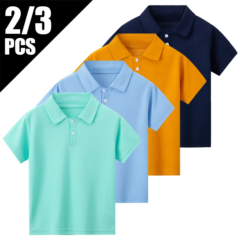 3/2 Piece Children's Short Sleeve Mesh POLO Shirt