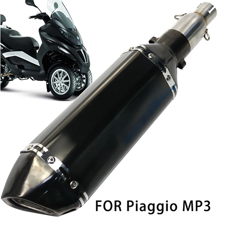 Tuyau Central Échappement Métal Pour Piaggio BEVERLY 125/300 Et MP3 125/250/300 - Remplacement Direct