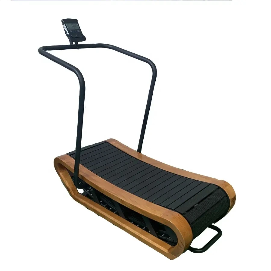 

2023 New Commercial treadmill Wood curve treadmill High Quality wood curved treadmill for gym