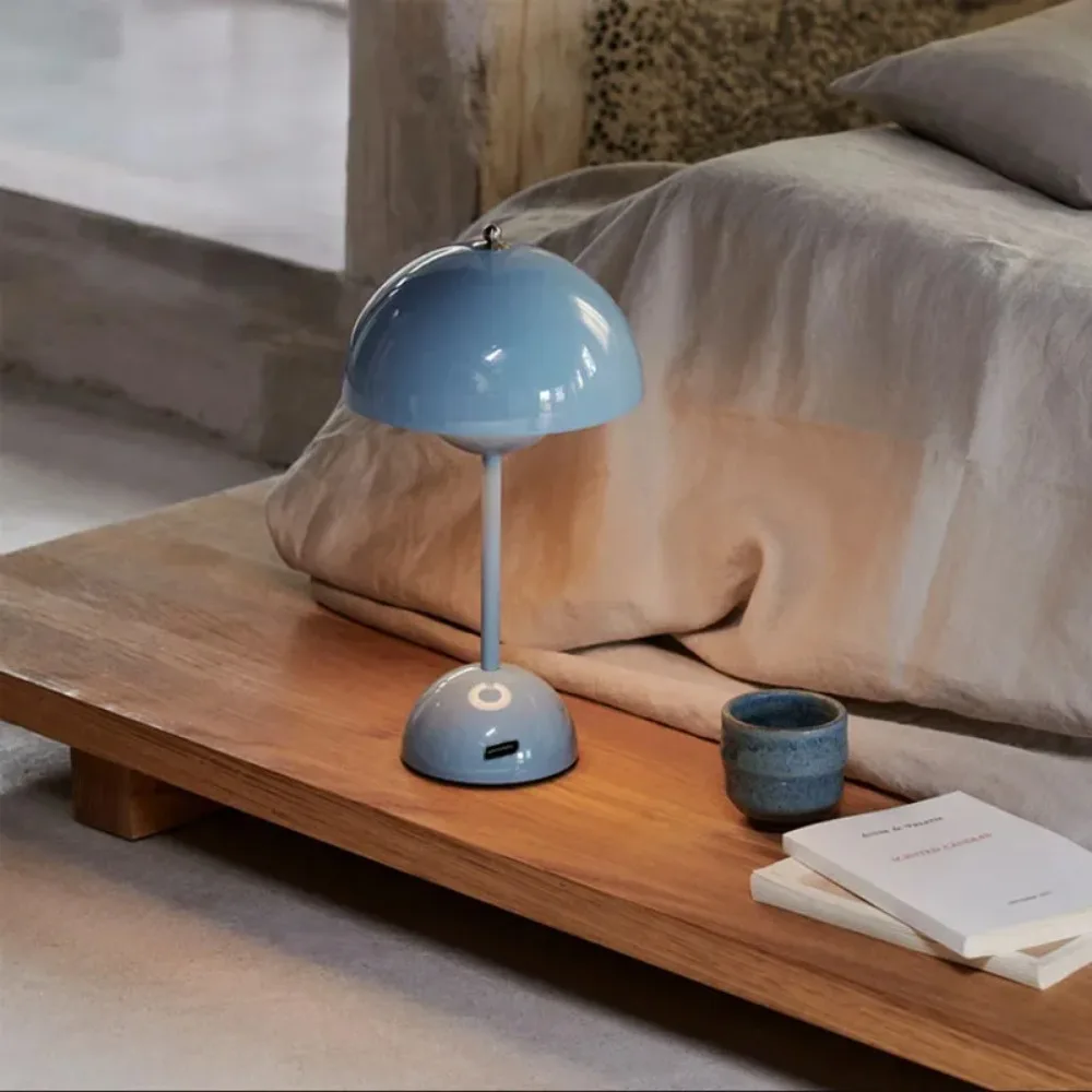 Modern Rechargeable Mushroom Night Light Led Table Lamp Nordic Bedside Wedding Room Desk Simple Decoration Bedroom table lamp led night lamp