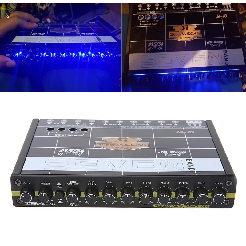 Car Audio 7 Band Equalizer Modified Car EQ Equalizer Class Fever Audio Tuner