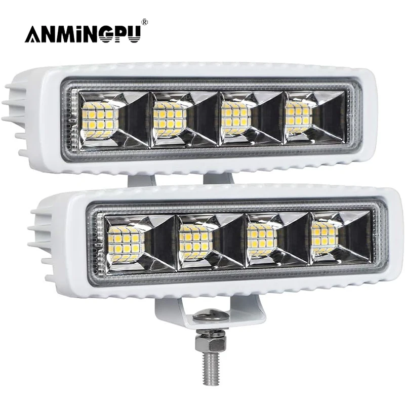 Barre Lumineuse LED Bateau 6,3 Pouces 4000LM IP68 - Projecteur Marin 12/24V 6000K