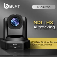 4K PTZ NDI Camera 12X 20X Optical Zoom AI Auto Tracking with PoE HDMI/SDI/USB/IP Live Streaming PTZ Camera for Church Services