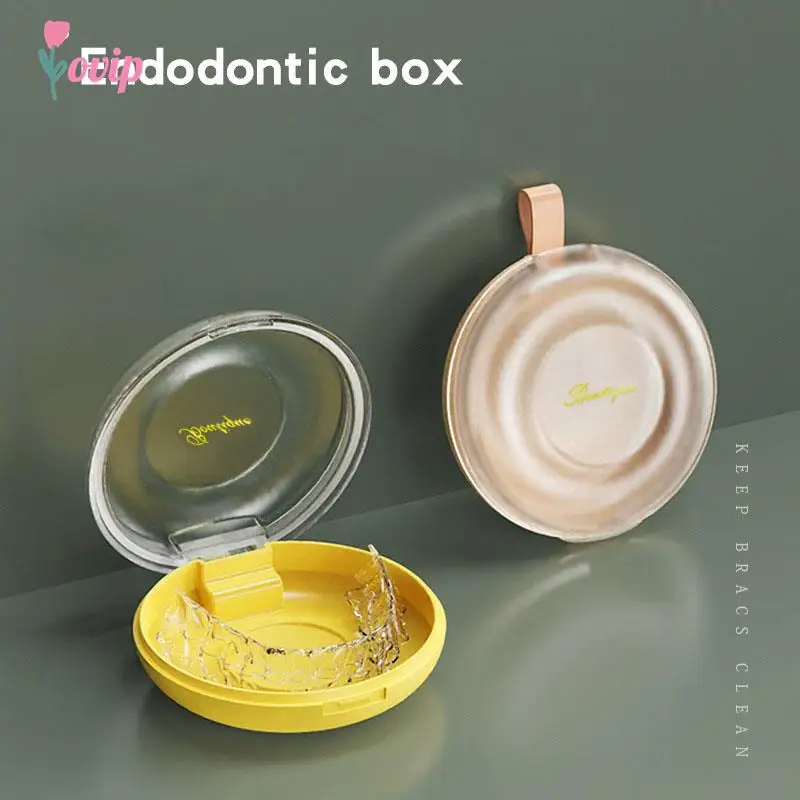 

Partial Denture Storage Container Case Orthodontic Teeth Box Orthodontic Dental Retainer Box Denture Holder Invisible Braces Box