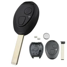 

Car Key Shell 2 Button Remote Key Fob Case Cover Micro Switches W/Battery Replacement Parts For BMW Mini Cooper R50 Rover MG ZT