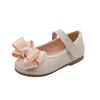 Kids Leather Shoes Girls Bow Sweet Princess Single Shoes Spring Autumn New Casual Flats Soft-soled Baby Shoes H609 6