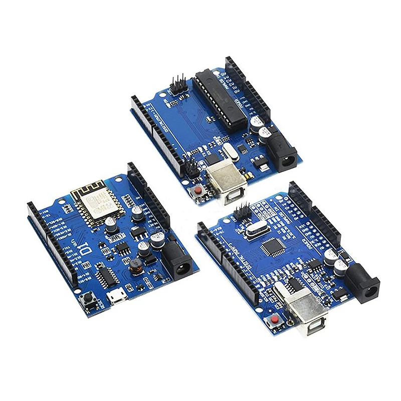 1세트 UNOR3 공식 박스 ATMEGA16U2 / UNOR3+WiFi R3 MEGA328P 칩 CH340G 아두이노 UNOR3 개발 보드 WeMos ESP8266용