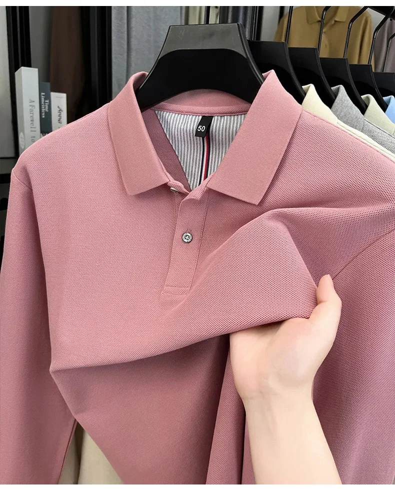 Men’s breathable cotton polo shirt for golf and leisure