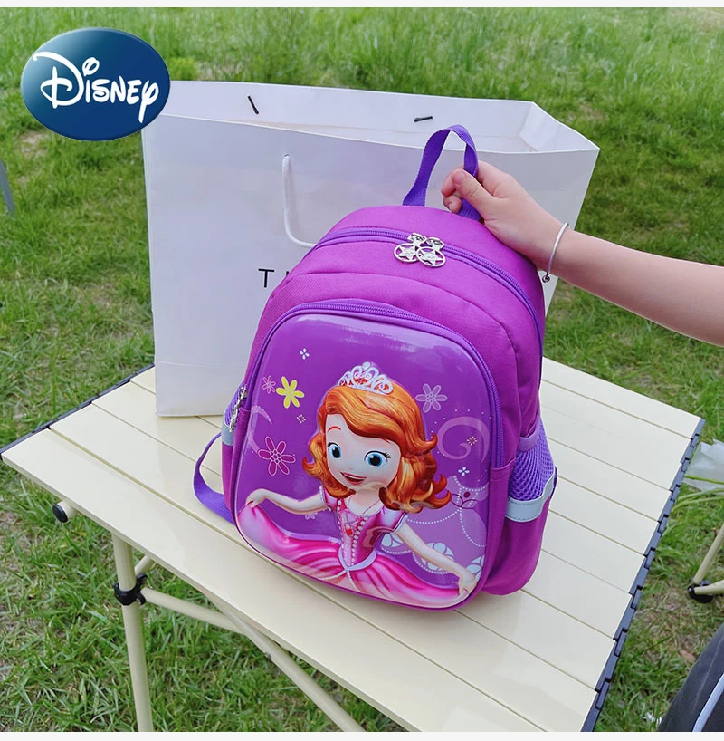 Mochila escolar Disney para niños de 3 a 8 años, guardería, escuela  primaria, Frozen, Elsa, princesa Anna, niña Sophia - AliExpress