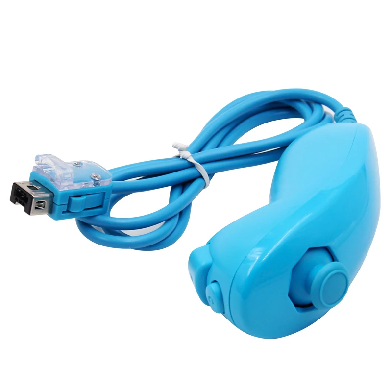 Per Wii Game Handle Controller Joystick Mano Sinistra Nunchuck Curvo Per Wii Gamepad Nunchuck Game