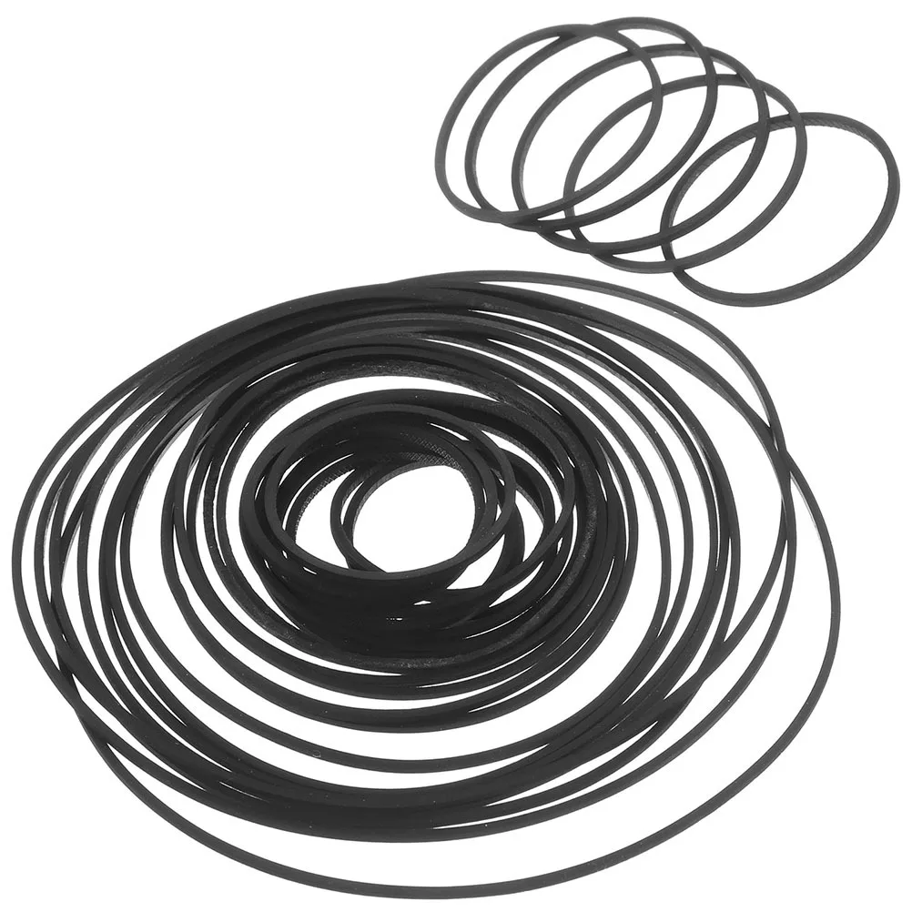 90pcs Recorder Rubber 1Mm Cassette Player Replacement Square Flat Drive Belts For Cd Dvd Devices Cassette Recorder Repair